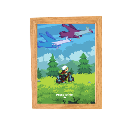 Pintura de luz LED: Retrato de PixelArt luminoso