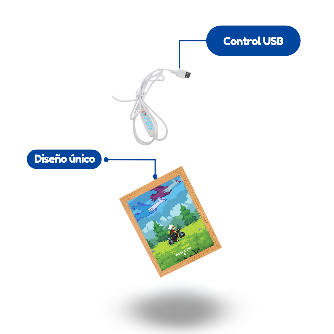 Pintura de luz LED: Retrato de PixelArt luminoso