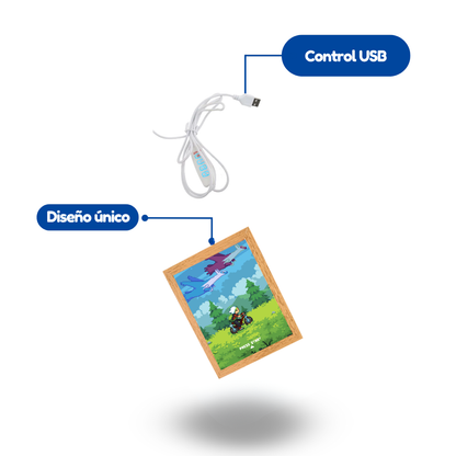 Pintura de luz LED: Retrato de PixelArt luminoso