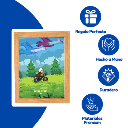 Pintura de luz LED: Retrato de PixelArt luminoso